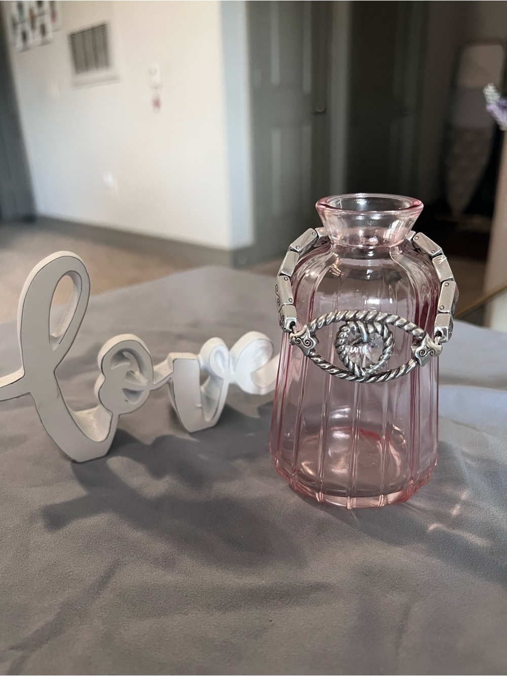 Brighton Crystal Heart Link Bracelet